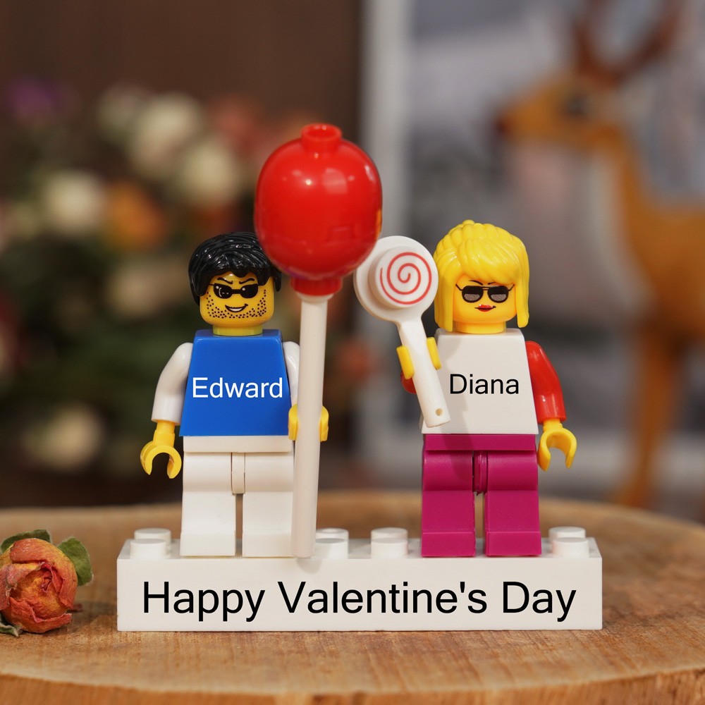 Custom Name Couple Figure For Girlfriend Boyfriend Gift