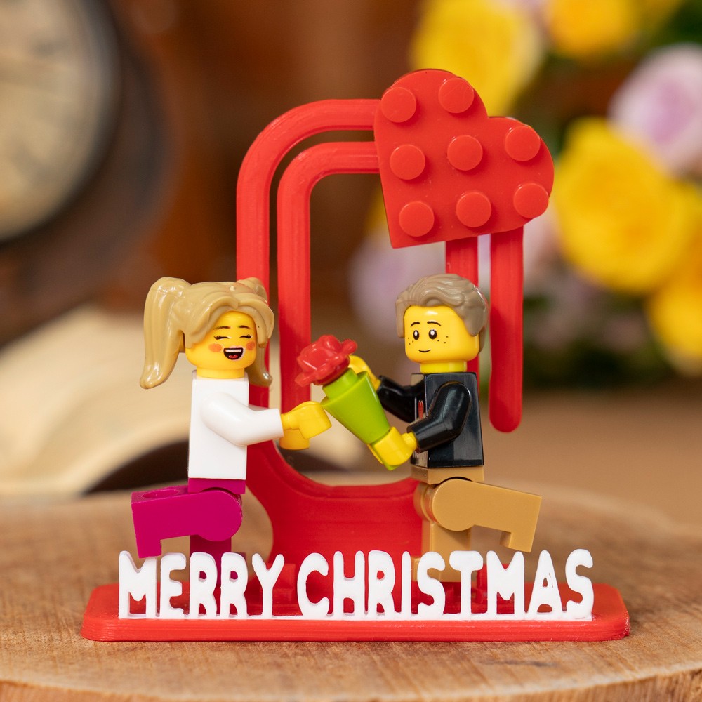 Personalized Names and Love Message Two Figures Gift for Couples Girlfriend Boyfriend Gift