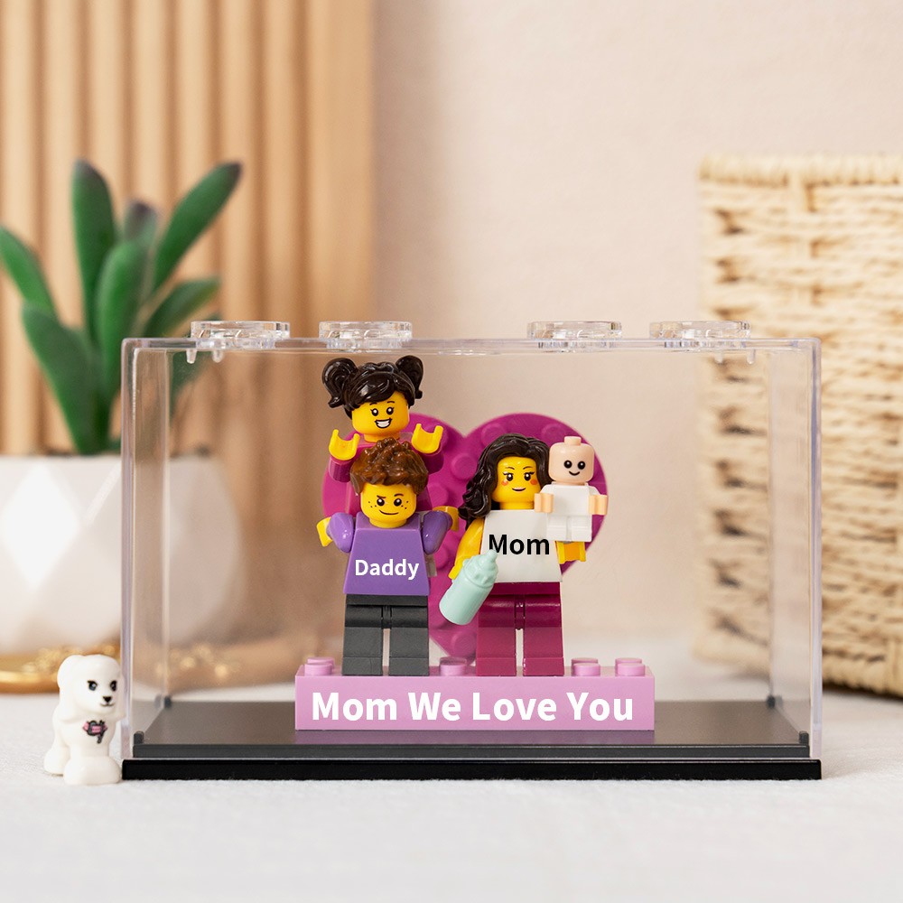 Custom Minifigures With Kids Name For Mom Mother's Day Gift