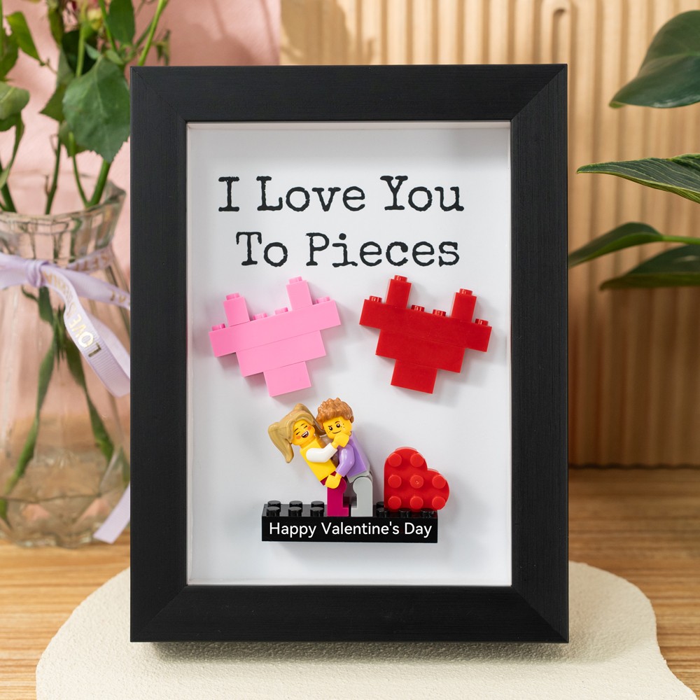 Personalized Couple Figures Frame For Boyfriend Girlfriend Valentine's Day Gift