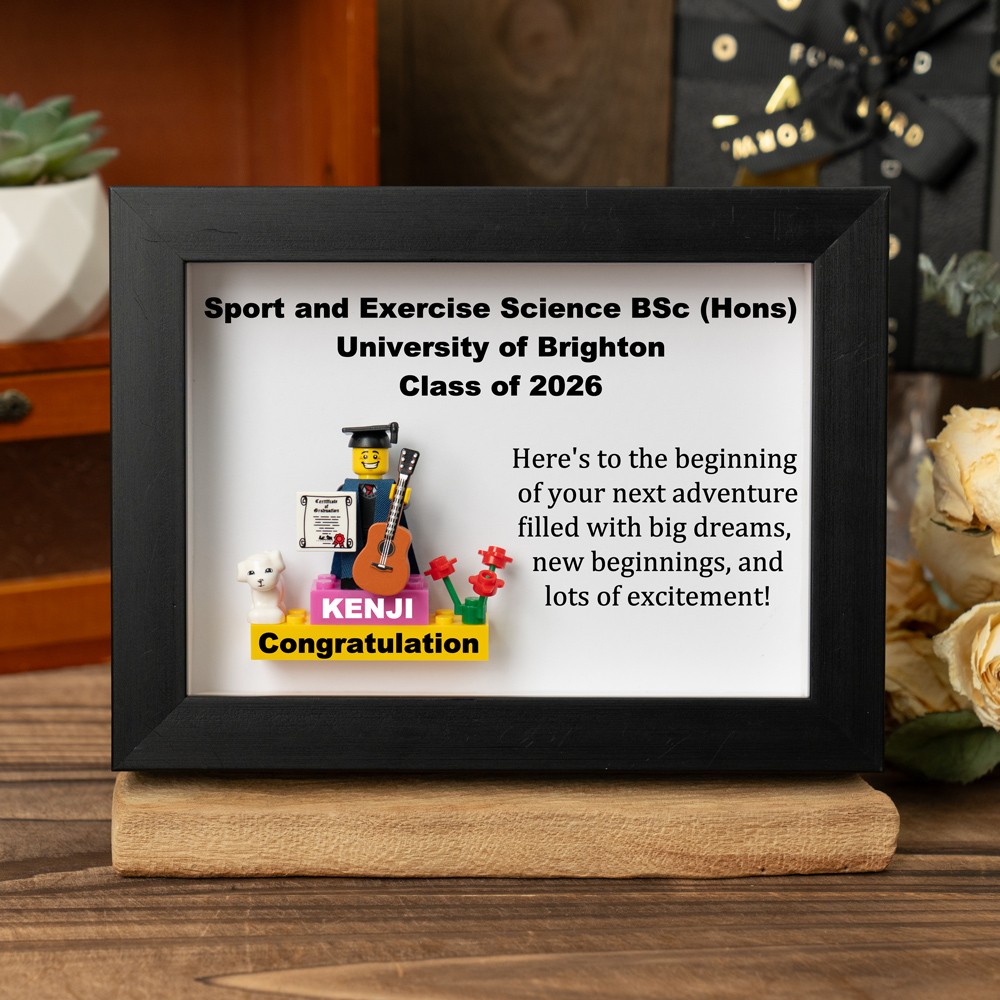 Custom Graduation Figures Frame For Her Him Graduation Gift Class of 2026