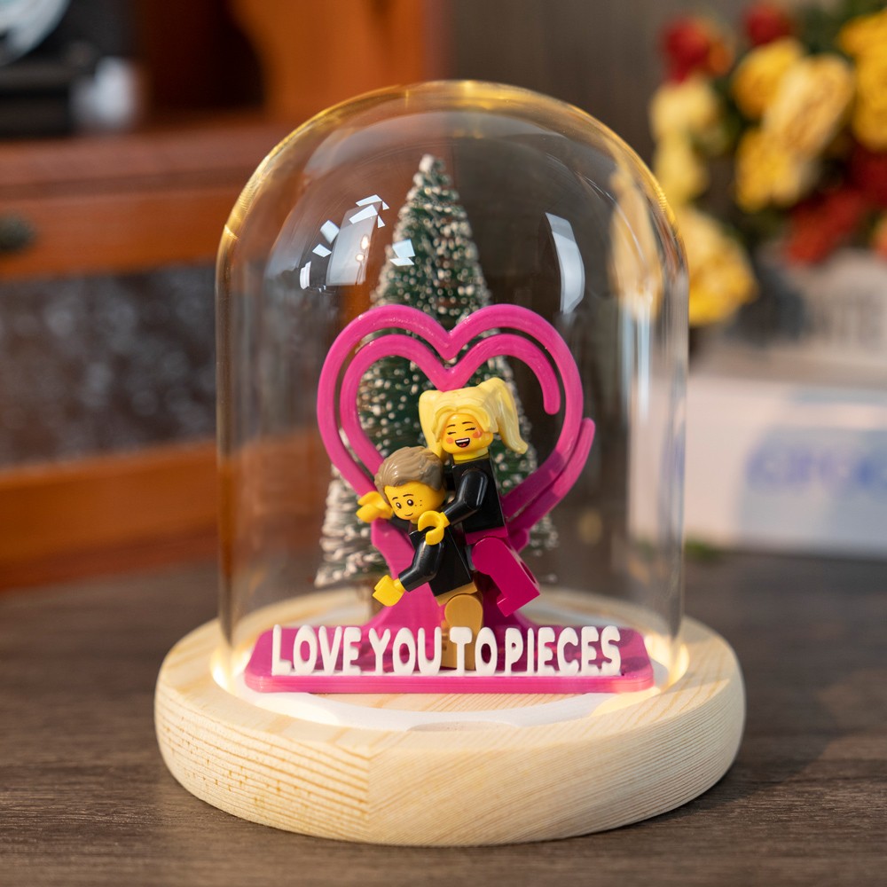 Custom Names Figures Gift for Couples Girlfriend Boyfriend Christmas Gift