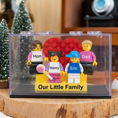 Personalized Family Tiny Figures With Names For Christmas Gift
