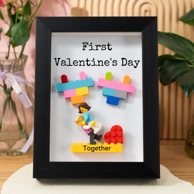 Personalized Couple Figures Frame For Boyfriend Girlfriend Valentine's Day Gift