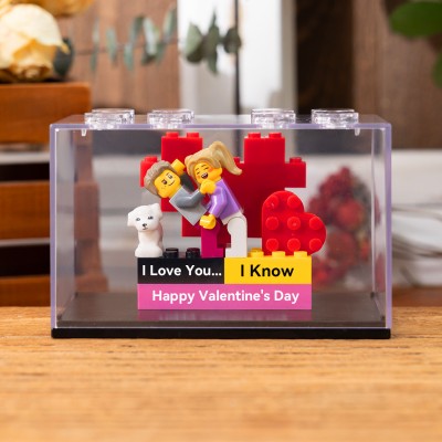 I Love You... I Know Customized Couple Figures For Boyfriend Girlfriend Husband Wife Valentine's Day Gift