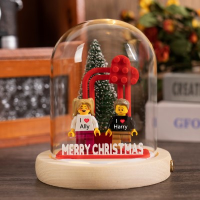 Custom Names Figures Gift for Couples Girlfriend Boyfriend Christmas Gift