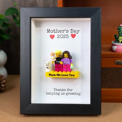 Personalized Minifigures With Kids Name For Mom Mother's Day Gift