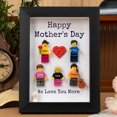 Personalized Minifigures With Kids Name For Mom Mother's Day Gift