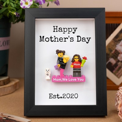 Personalized Minifigures With Kids Name For Mom Mother's Day Gift
