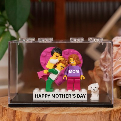 Custom Minifigures With Kids Name For Mom Mother's Day Gift