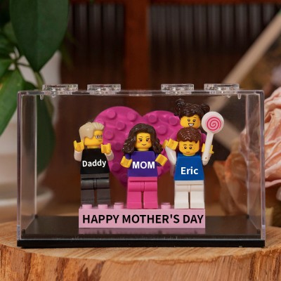 Custom Minifigures With Kids Name For Mom Mother's Day Gift