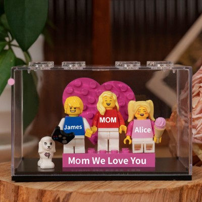 Custom Minifigures With Kids Name For Mom Mother's Day Gift