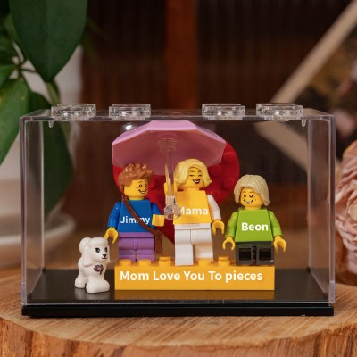 Custom Minifigures With Kids Name For Mom Mother's Day Gift