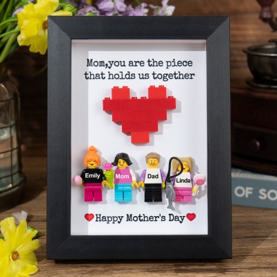 Personalized Minifigures With Kids Name For Mom Mother's Day Gift