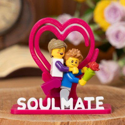 Personalized Names and Love Message Two Figures Gift for Couples Girlfriend Boyfriend Gift