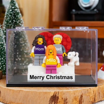 Personalized Family Tiny Figures With Names For Christmas Gift
