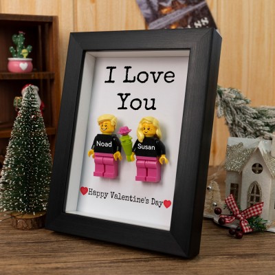 Personalized Couple Figures With Name For Boyfriend Girlfriend Husband Wife Valentine's Day Gift