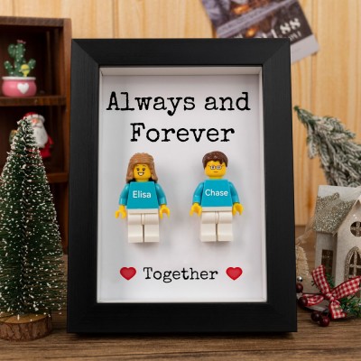 Personalized Couple Figures With Name For Boyfriend Girlfriend Husband Wife Valentine's Day Gift