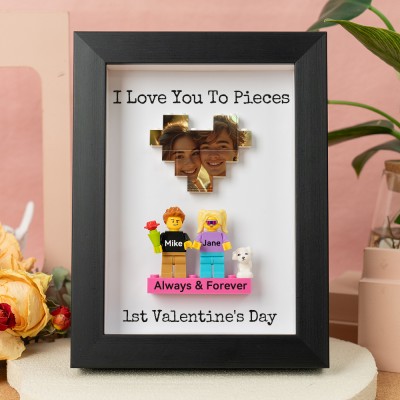 Personalized Couple Figures Frame For Boyfriend Girlfriend Valentine's Day Gift