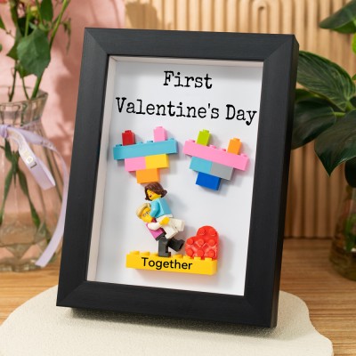 Personalized Couple Figures Frame For Boyfriend Girlfriend Valentine's Day Gift