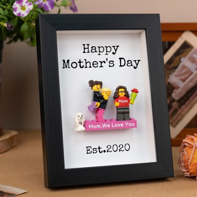 Personalized Minifigures With Kids Name For Mom Mother's Day Gift
