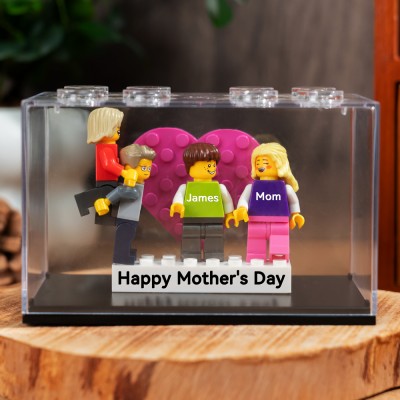 Custom Minifigures With Kids Name For Mom Mother's Day Gift