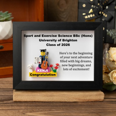 Custom Graduation Figures Frame For Her Him Graduation Gift Class of 2026