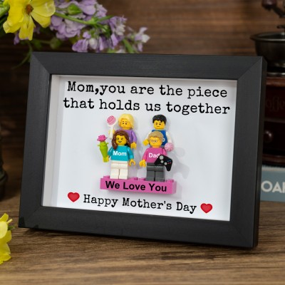 Personalized Minifigures With Kids Name For Mom Mother's Day Gift