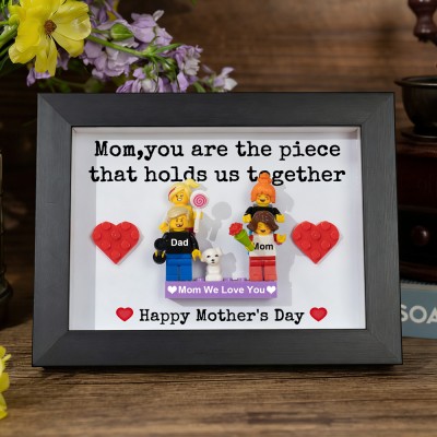 Personalized Minifigures With Kids Name For Mom Mother's Day Gift