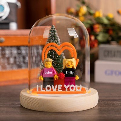 Custom Names Figures Gift for Couples Girlfriend Boyfriend Christmas Gift